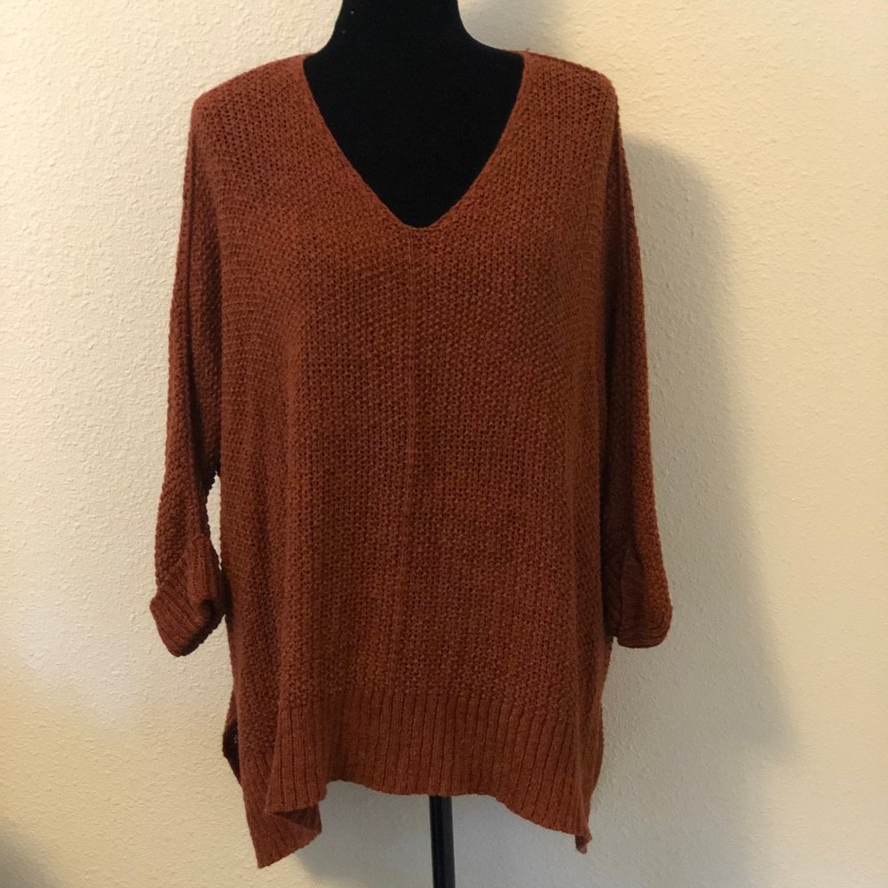 Burnt orange sweater